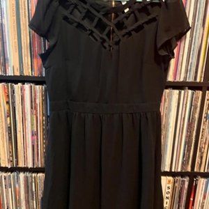 Black crisscross dress